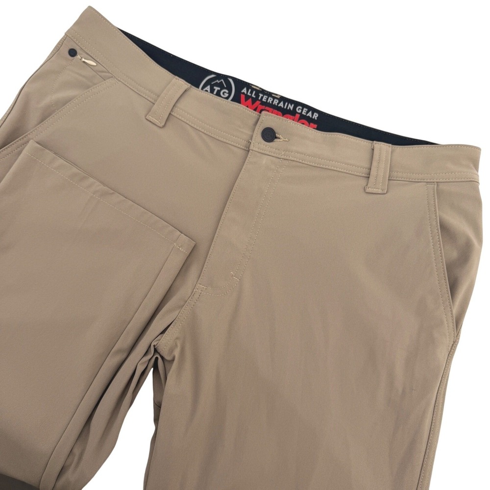 Wrangler ATG All Terrain Gear Pants Mens 39x29 (Tag 38x30) Khaki Utility Hiking